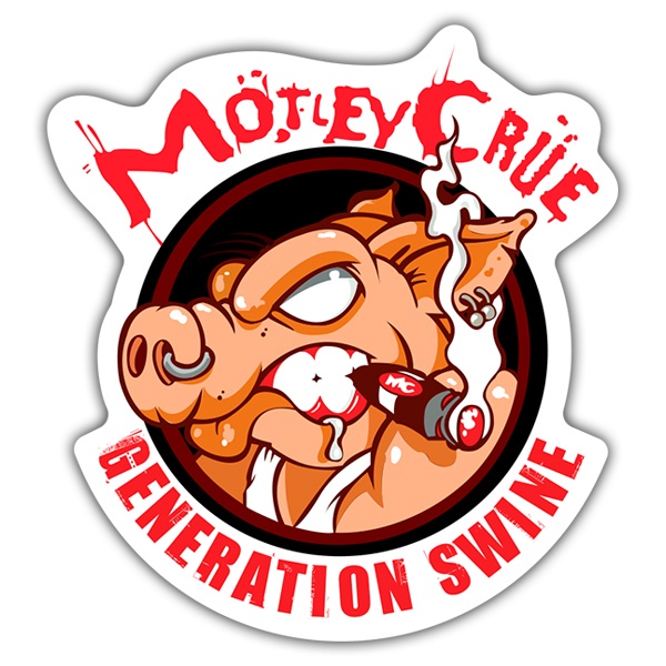 Car & Motorbike Stickers: Mötley Crüe - Generation Swine