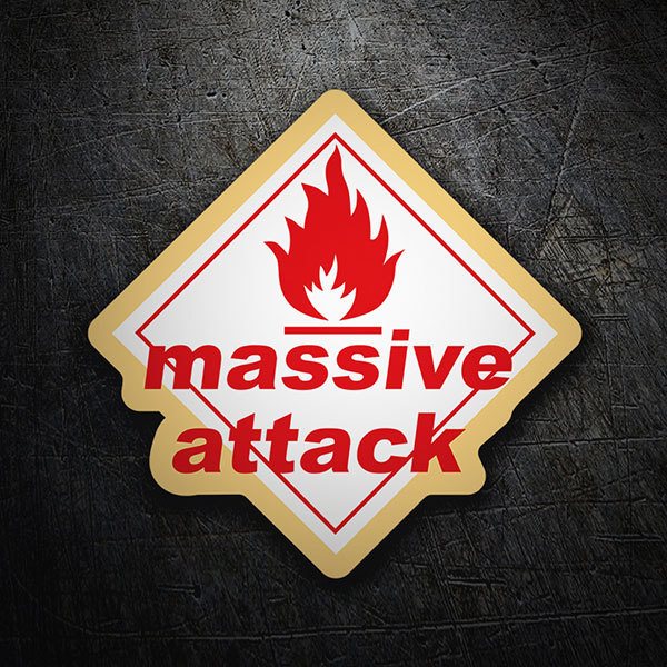 Car & Motorbike Stickers: Massive Attack - Blue Lines