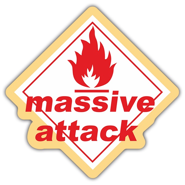 Car & Motorbike Stickers: Massive Attack - Blue Lines