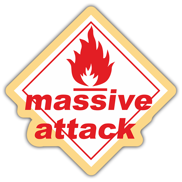 Car & Motorbike Stickers: Massive Attack - Blue Lines