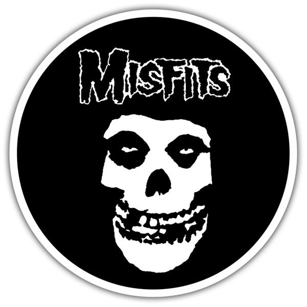 Car & Motorbike Stickers: Skull with Misfits Text