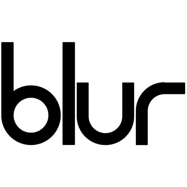 Car & Motorbike Stickers: Blur Logo with Rounded Text