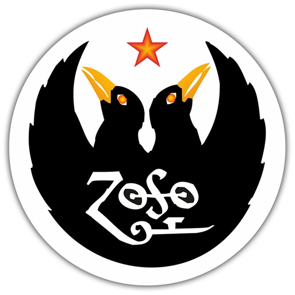 Car & Motorbike Stickers: Led Zeppelin IV - Zoso