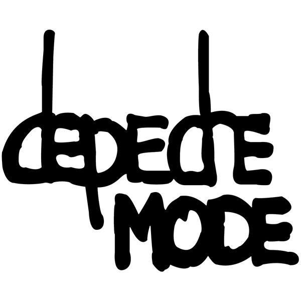 Car & Motorbike Stickers: Depeche Mode in Retro Graphic Style