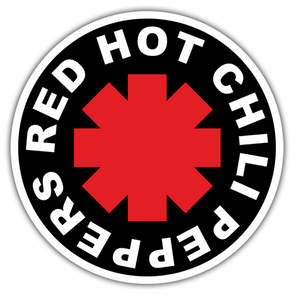 Car & Motorbike Stickers: Red Hot Chili Peppers Black
