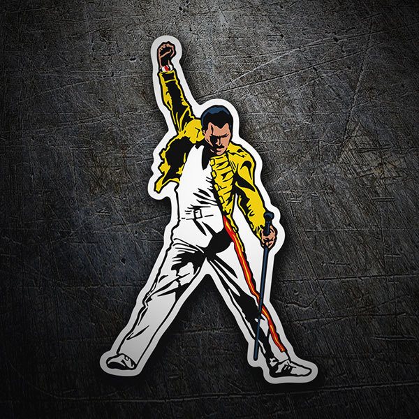 Car & Motorbike Stickers: Freddie Mercury in Yellow Jacket