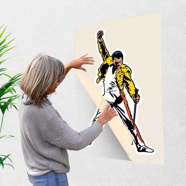 Car & Motorbike Stickers: Freddie Mercury in Yellow Jacket