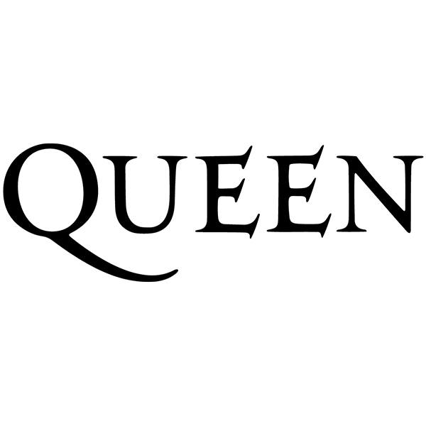 Car & Motorbike Stickers: Queen Logo in Musical Style