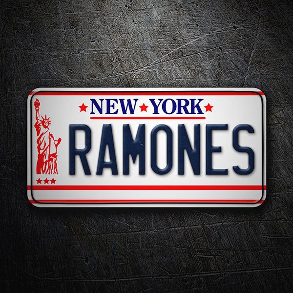 Car & Motorbike Stickers: Ramones Car Plate