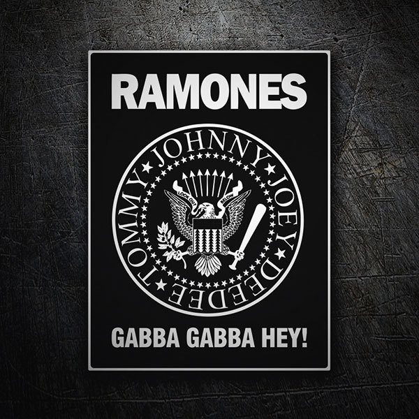 Car & Motorbike Stickers: Ramones Gabba Gabba Hey!