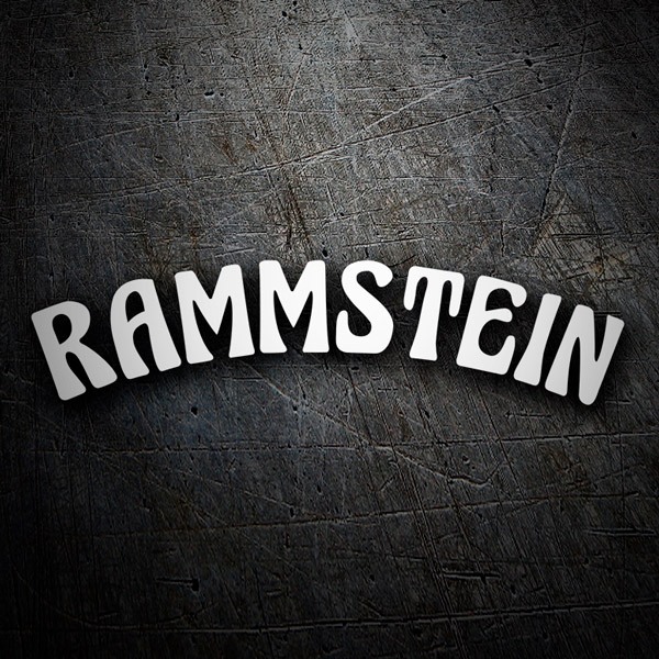 Car & Motorbike Stickers: Rammstein - Mein Land with Arched Text