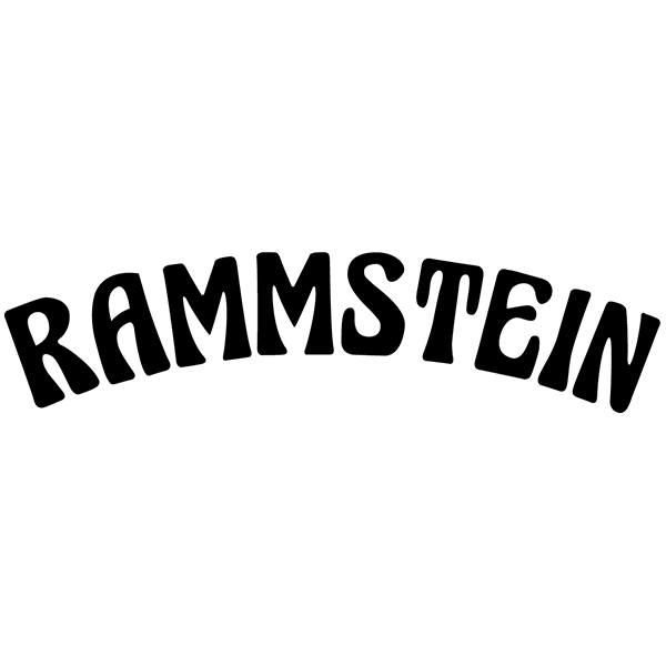 Car & Motorbike Stickers: Rammstein - Mein Land with Arched Text