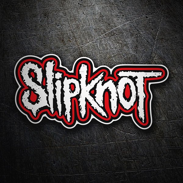 Car & Motorbike Stickers: Slipknot with Irregular and Worn Typography