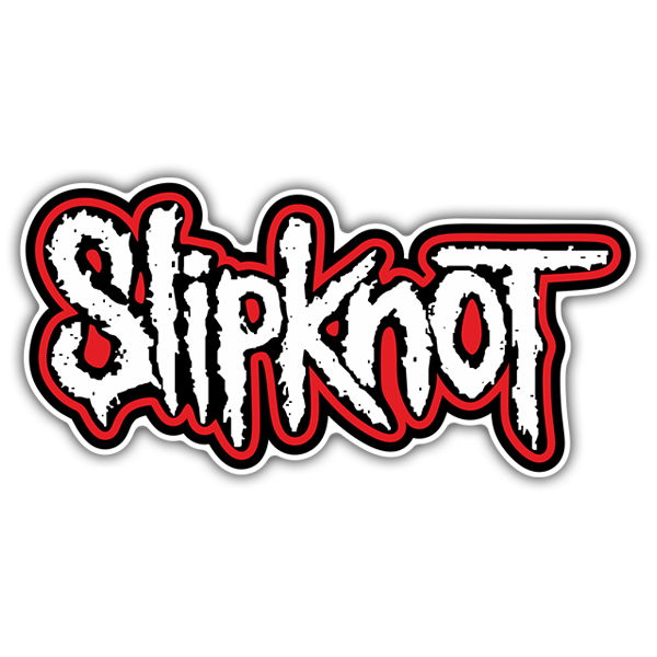 Car & Motorbike Stickers: Slipknot with Irregular and Worn Typography