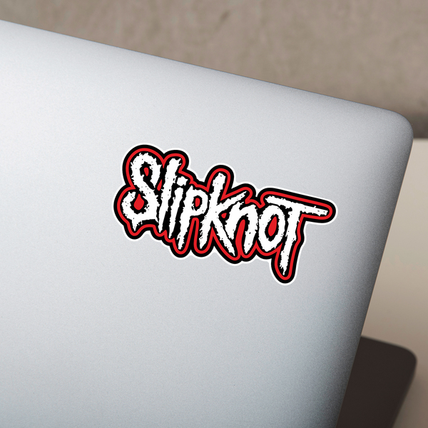 Car & Motorbike Stickers: Slipknot with Irregular and Worn Typography