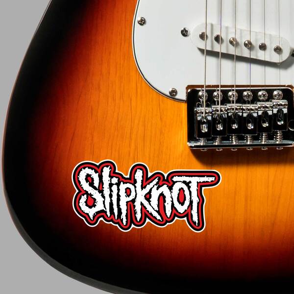 Car & Motorbike Stickers: Slipknot with Irregular and Worn Typography