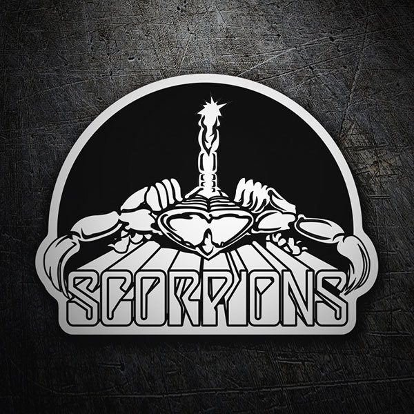 Car & Motorbike Stickers: Scorpions Logo with Scorpion and Trident