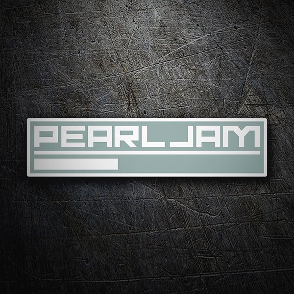 Car & Motorbike Stickers: Logo Pearl Jam with Bottom Line