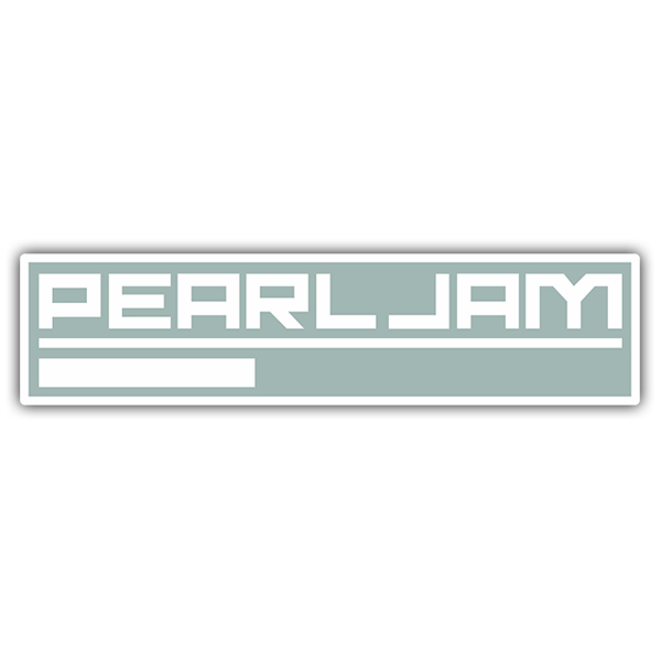 Car & Motorbike Stickers: Logo Pearl Jam with Bottom Line
