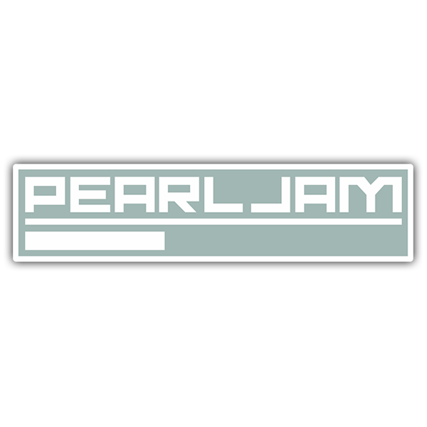 Car & Motorbike Stickers: Logo Pearl Jam with Bottom Line