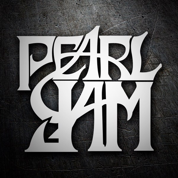 Car & Motorbike Stickers: Pearl Jam Design in Uppercase Letters