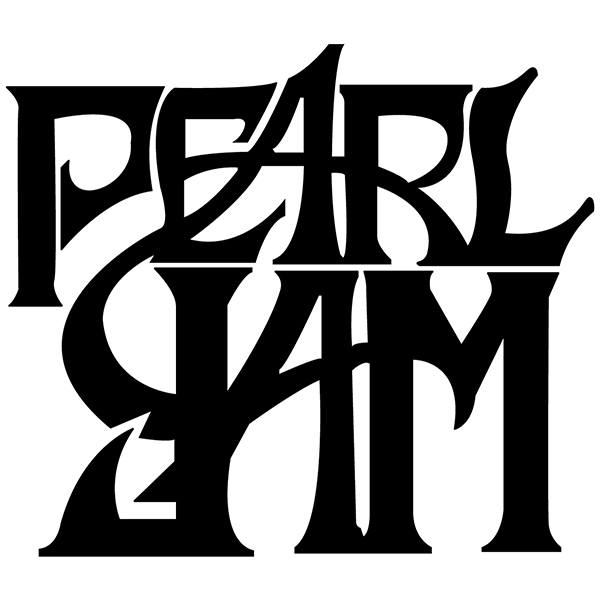 Car & Motorbike Stickers: Pearl Jam Design in Uppercase Letters