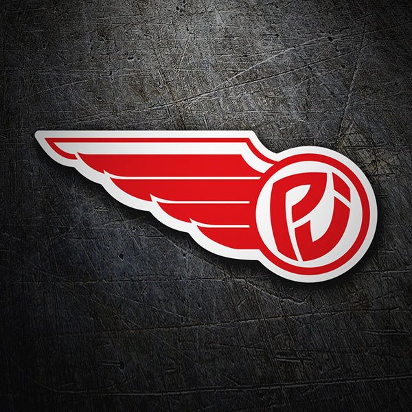 Car & Motorbike Stickers: Pearl Jam Logo with Wing Design