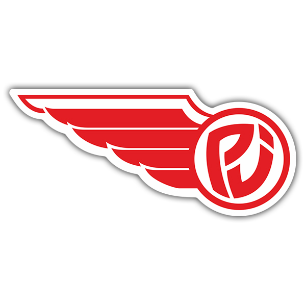 Car & Motorbike Stickers: Pearl Jam Logo with Wing Design