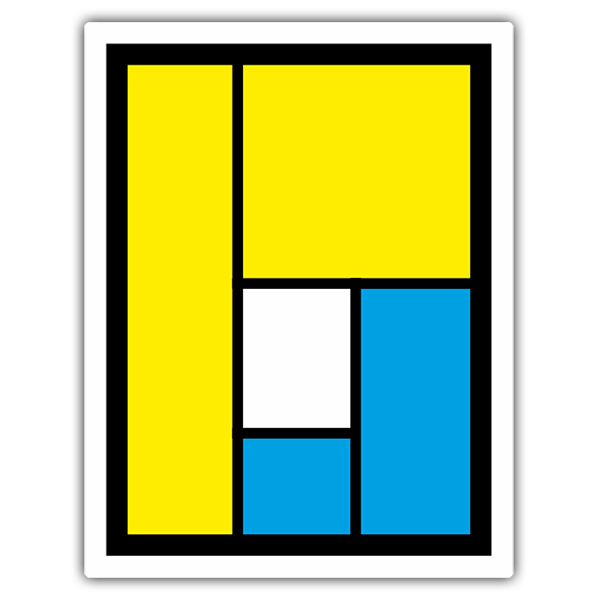 Car & Motorbike Stickers: Pearl Jam Logo with Geometric Shapes