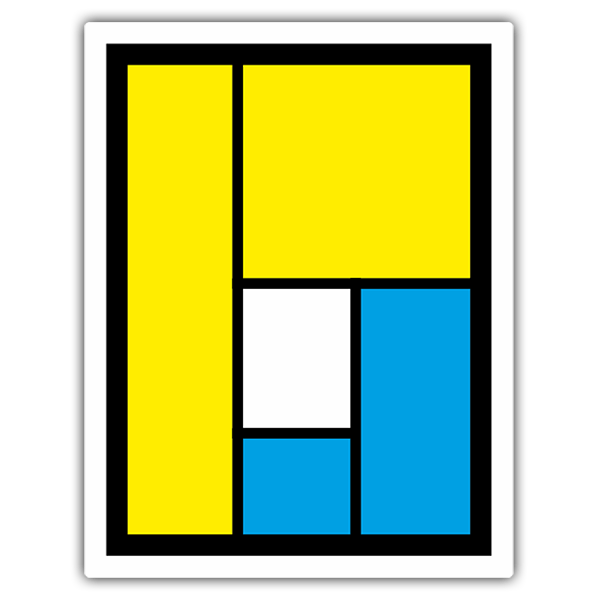 Car & Motorbike Stickers: Pearl Jam Logo with Geometric Shapes