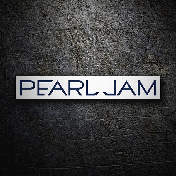 Car & Motorbike Stickers: Pearl Jam Retro Logo