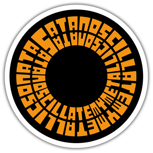 Car & Motorbike Stickers: Logo Soundgarden with Cyclic Design