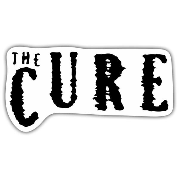Car & Motorbike Stickers: Cure in Bold and Distorted Typography