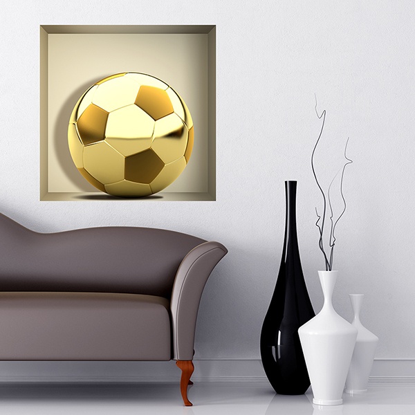 Wall Stickers: Golden Ball niche