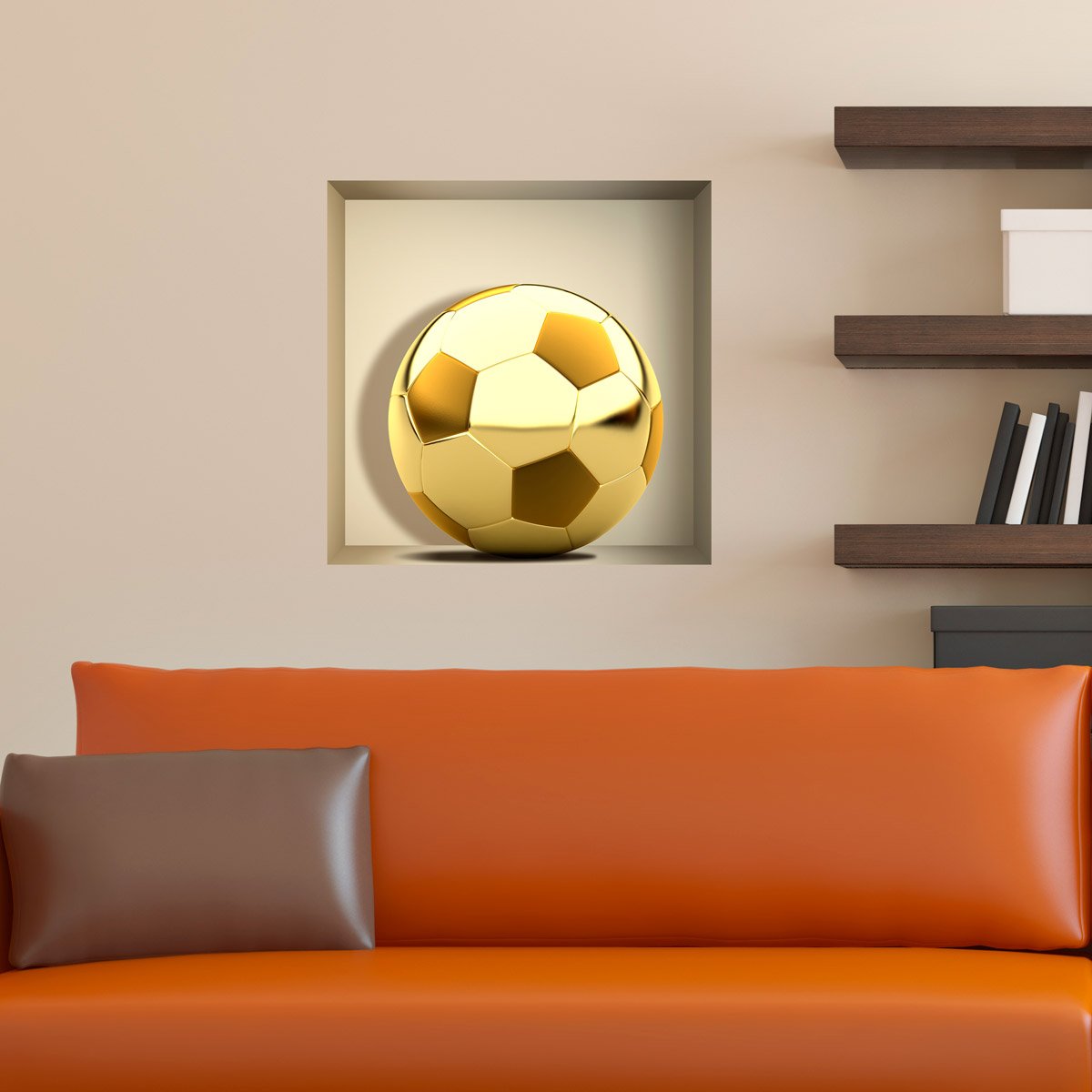 Wall Stickers: Golden Ball niche