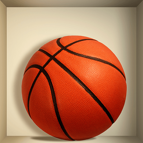 Wall Stickers: Basketball ball niche