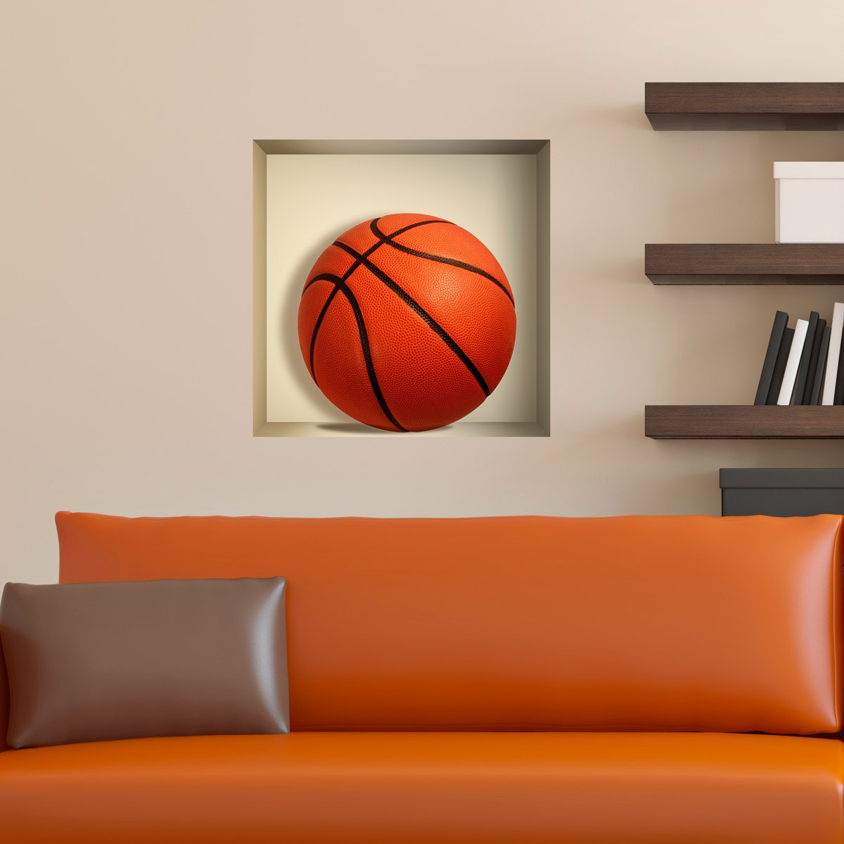 Wall Stickers: Basketball ball niche