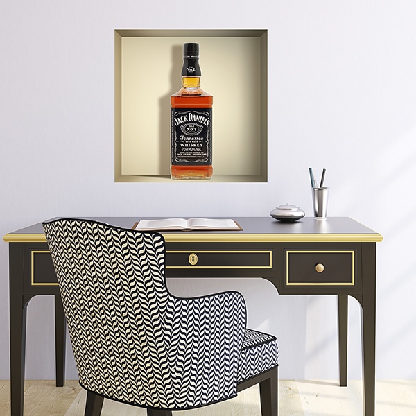 Wall Stickers: Bottle of Jack Daniels niche