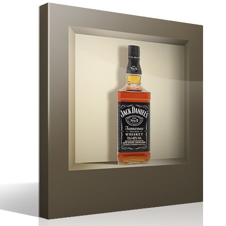 Wall Stickers: Bottle of Jack Daniels niche