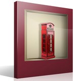 Wall Stickers: Red London phone booth niche 4