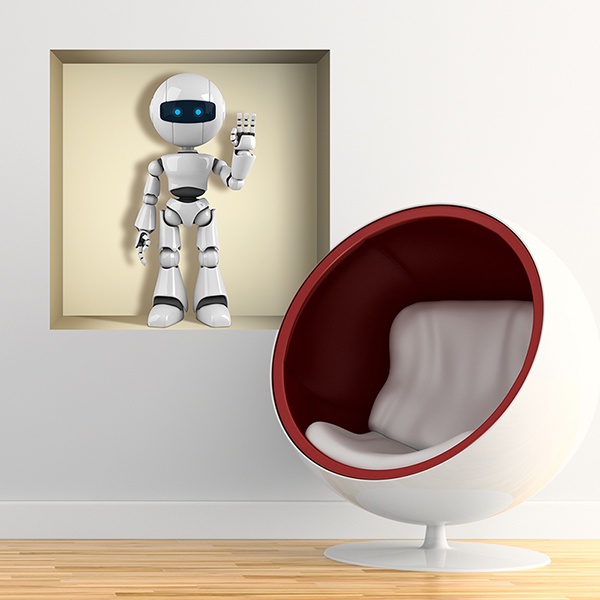 Wall Stickers: Niche with robot