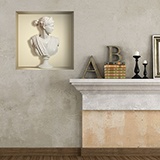 Wall Stickers: Greek marble bust niche 5