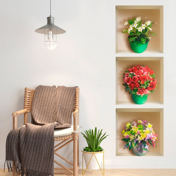 Wall Stickers: Bouquets of flowers Niche