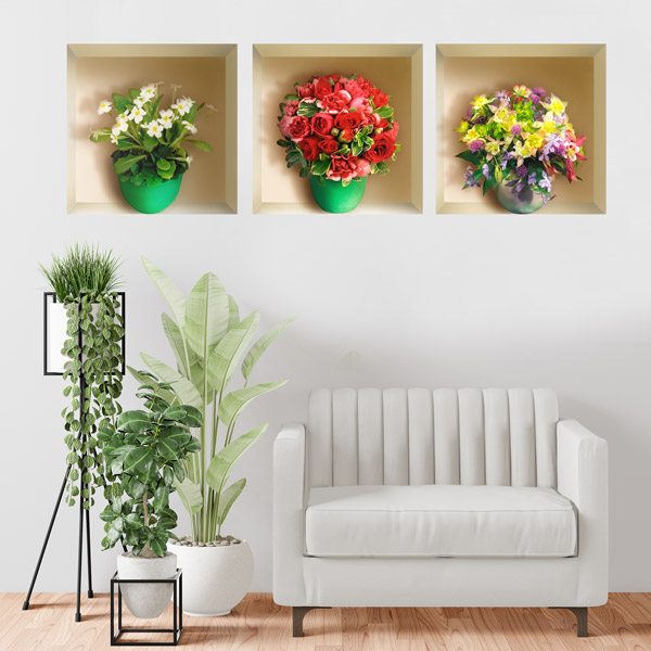 Wall Stickers: Bouquets of flowers Niche