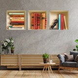 Wall Stickers: Old Books Niche 3