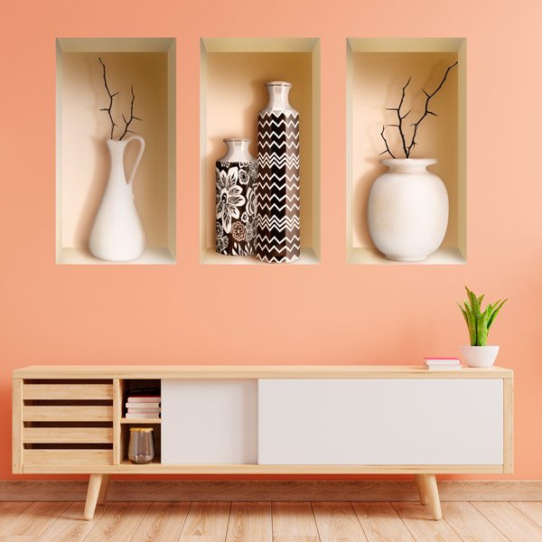 Wall Stickers: Niche Vases