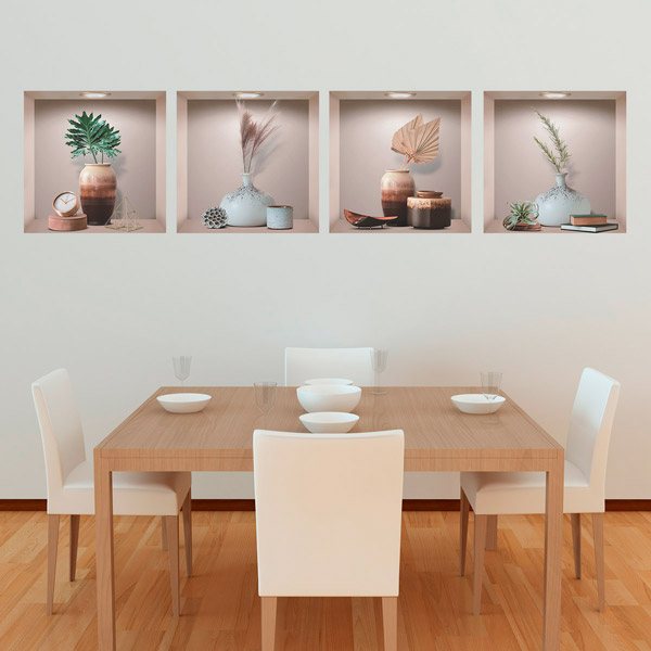 Wall Stickers: Niche Vases II 