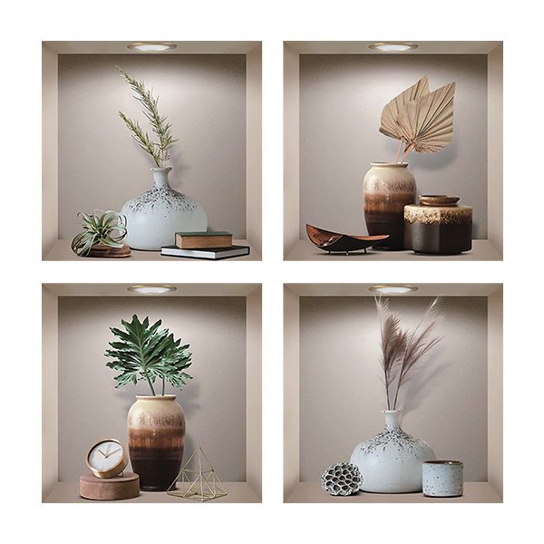 Wall Stickers: Niche Vases II 