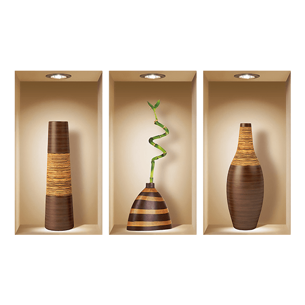 Wall Stickers: Niche African Vases