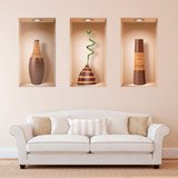 Wall Stickers: Niche African Vases 3